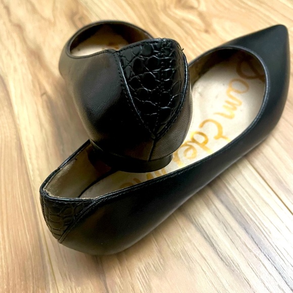 Sam Edelman Black pointed toe leather flats - Picture 5 of 5
